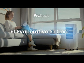 3-in-1 Air Cooler with 6 QTS Tank, 70° Oscillation & 7hr Timer