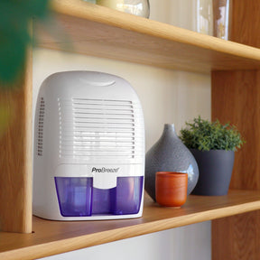 2200 Cubic Feet (250 sq. ft), Compact and Portable Mini Dehumidifier for Home