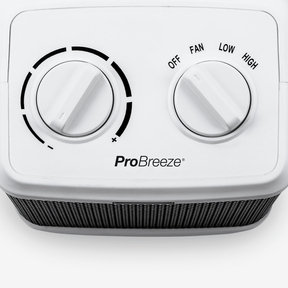 1500W Mini Ceramic Space Heater with 3 Operating Modes and Adjustable Thermostat - White